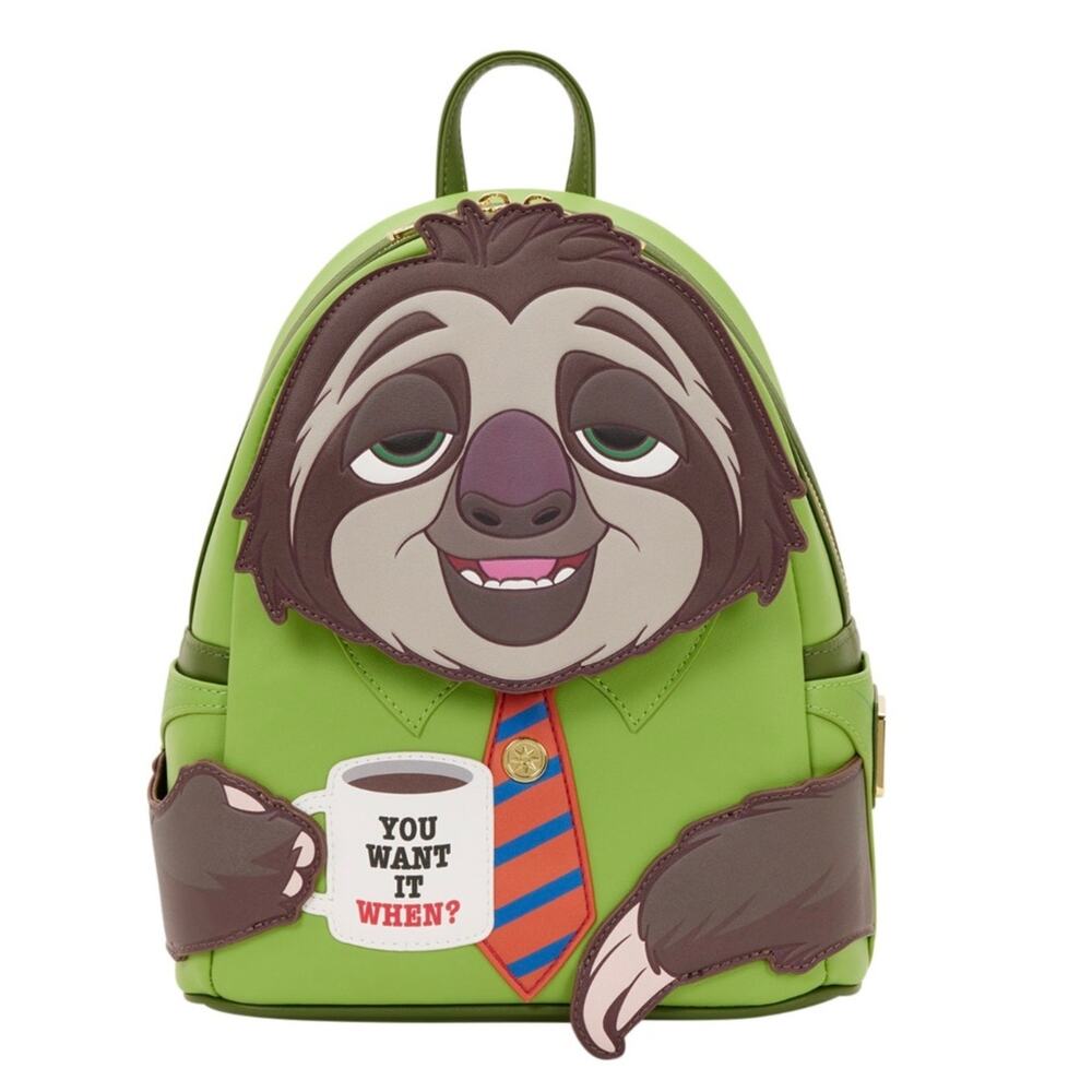 Loungefly Exclusive Zootopia FLASH Cosplay mini Backpack NWT